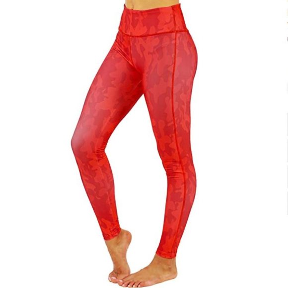 Pants - Camouflage Yoga leggings capri V shaped back